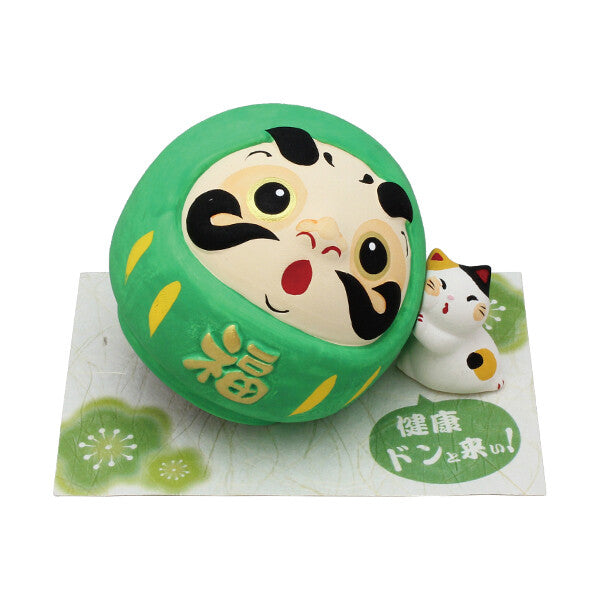 "Daruma mit Katze" Dekoration - Ryukodo