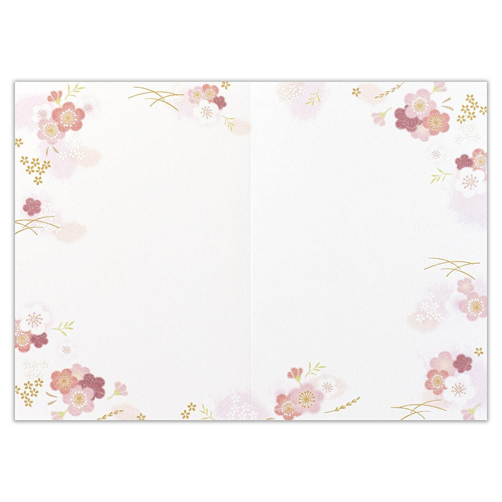 Birthday Card with Envelope "Ume-Miyabi"