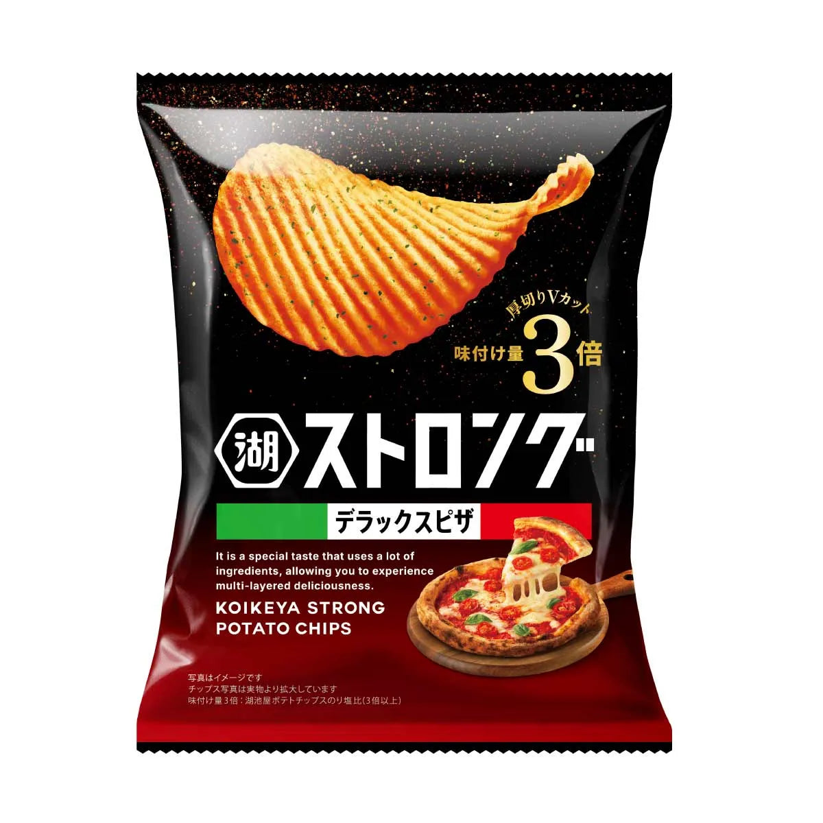 Potato Chips, Strong Deluxe Pizza Flavor- Koikeya