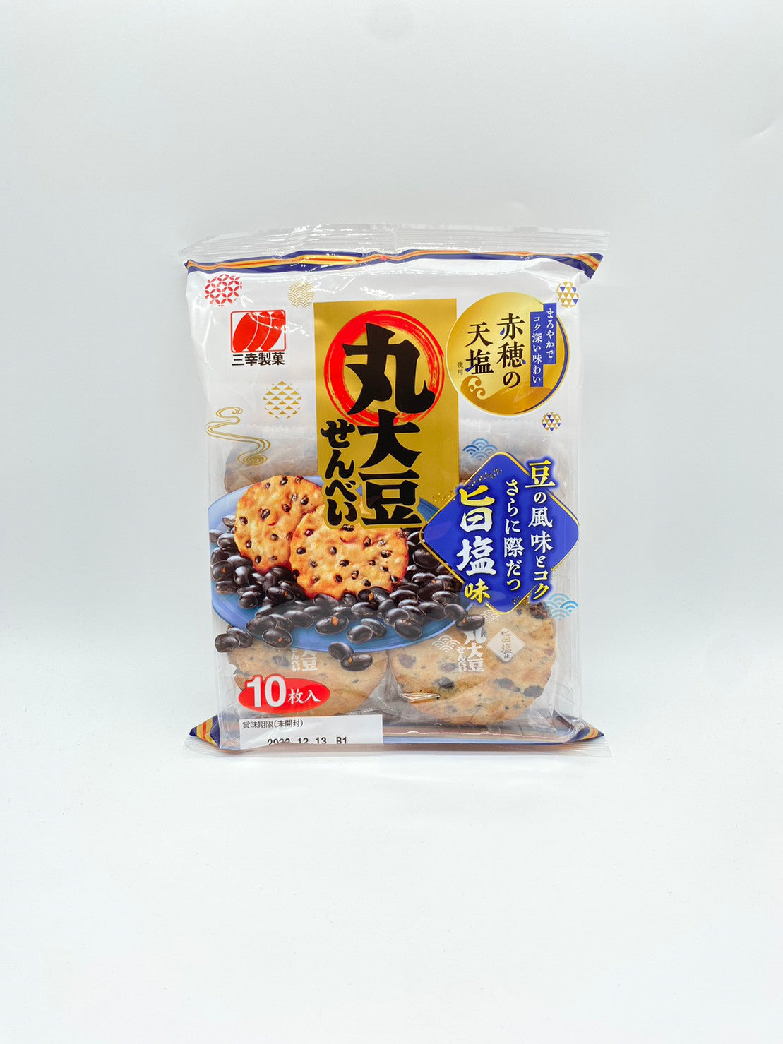 Marudaizu Senbei Umsa Shio: Rice Cracker with Soybeans - Sanko Seika