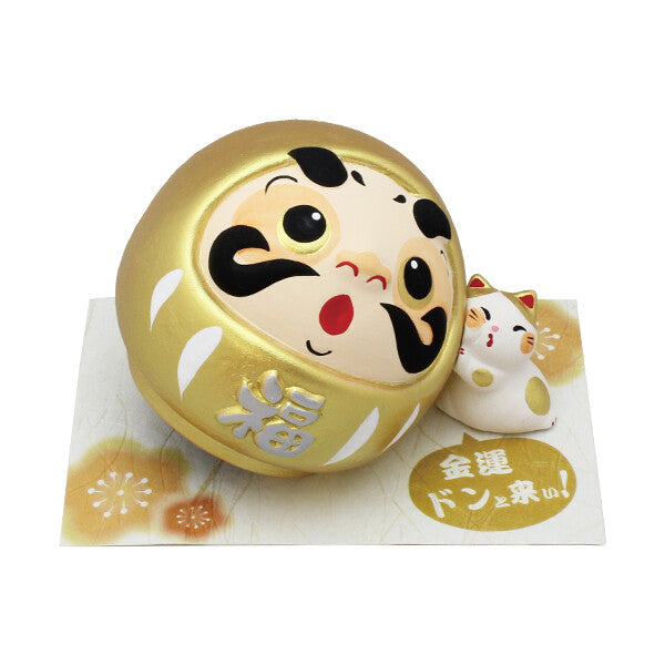 "Daruma mit Katze" Dekoration - Ryukodo