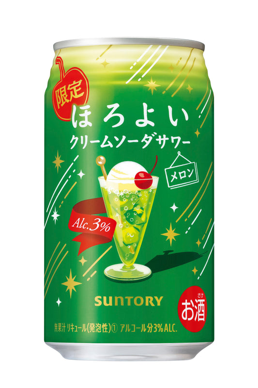 Horoyoi Cream Soda Sour Melon (Alc 3%) - SUNTORY
