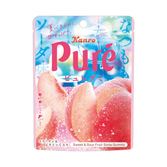PURÉ Gummy Fresh White Peach Soda - Kanro