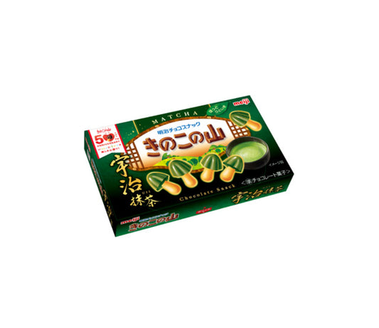 Kinoko No Yama "PremiummUJI(Kyoto) Matcha" Chocolate Snack - MEIJI