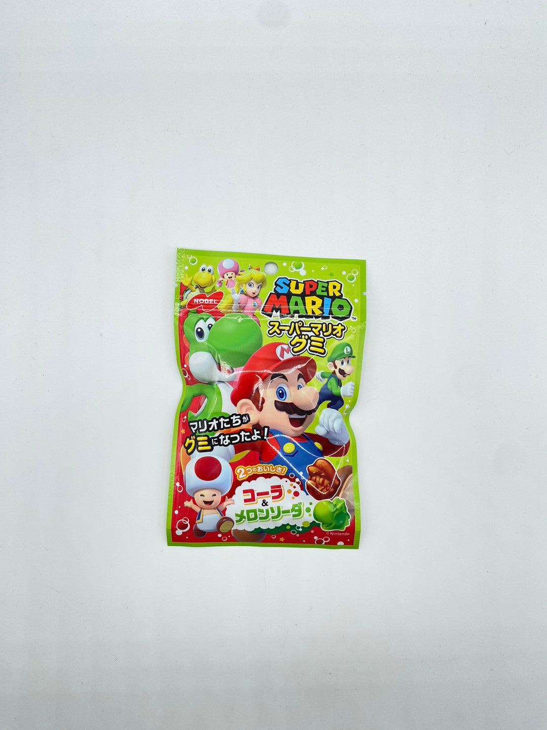 Super Mario Gummy, Cola & Melon soda - Nobel