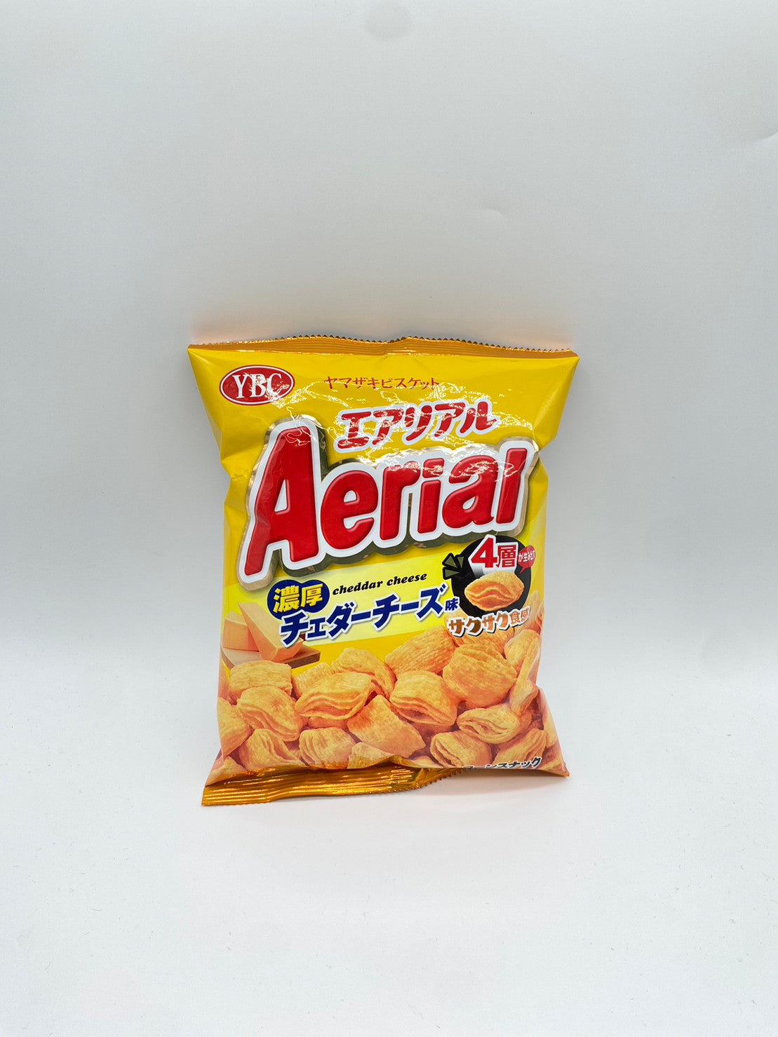 Aerial Rich Cheddar Cheese: Corn Snack Cheddar Cheese Flavor - YBC