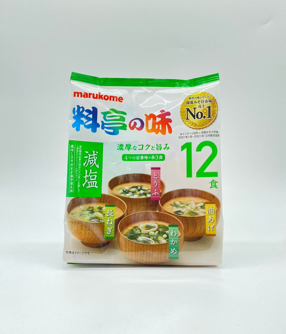 Ryotei no Aji Instant Miso Soup (Less Salt) - Marukome