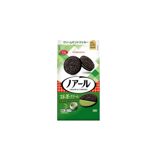 Noir Black Cocoa Matcha Sandwich Cookies - YBC