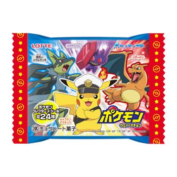 Chocolate Wafers with Pokemon collectible stickers - Lotte