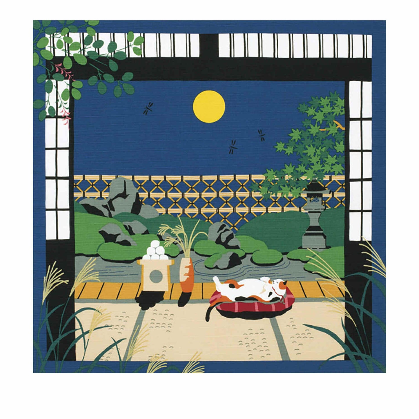 Furoshiki （mit Mike）/ Tuch - Wandbild