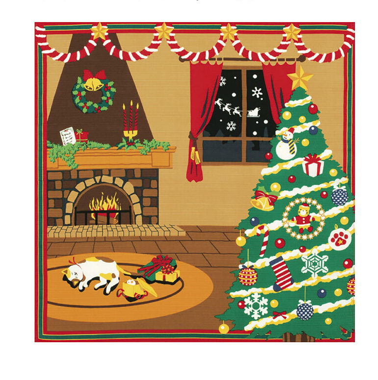 Furoshiki （mit Mike）/ Tuch - Wandbild